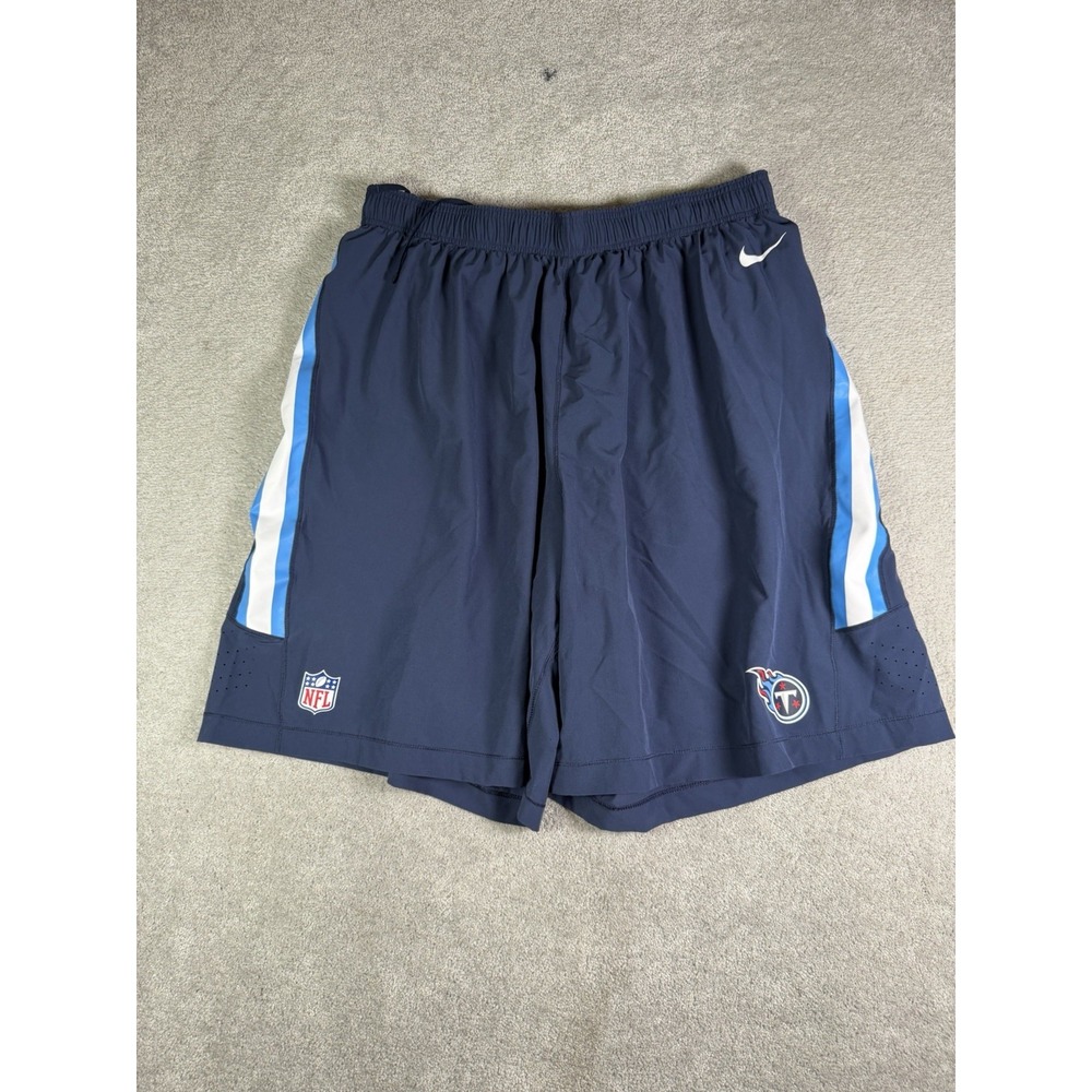 Tennessee Titans Shorts Mens 3XL Blue NFL Team Issue Nike Dri Fit On Field